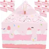 Storage Bottles 10 Pcs Triangular Cake Shape Birthday Party Creative Gift Box Candy Boxes Wedding