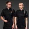 Kockjacka och april för män Kvinnor Restaurang Kök kock Waiter Waitr Uniform Bakery Bar Cafe Clothes C3qt#
