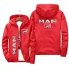 2022 Merk Herfst Winter Hoodie Heren Vrachtwagen Man Auto Merk Logo Print Heren Zip Jas Heren Hoodie en Sweatshirt Casual Jas U5V1 #