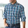 Men's Casual Shirts Button-up Shirt Business Spring And Summer Large Size Long-sleeved Striped Print Work Daily Vacation