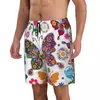 Men's Shorts Bathing Suit Colored Butterflies Gym Summer Fashion Casual Beach Short Pants Man Design Sportswear Fast Dry Trunks