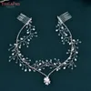 Youlapan Perle Peigne À Cheveux De Mariage Accessoires De Cheveux De Mariée Femmes Cristal Chapeaux À La Main Casque Banquet Bijoux De Fête HP592 z8dk #