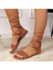 Sandálias femininas cinta cruzada 2024 verão moda plana dedo do pé aberto para mulheres gladiador praia flip flops zapatos