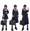 Japonês Bad Girls JK Uniforme Básico Saia Plissada Excelentes Estudantes Super-lg College Dres NAVY Sailor suit p4IR #