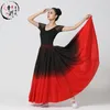 Kjolar kvinnor 2024 sommar och höst elastisk midja hög elegant lång klänning bohemisk chiffong kjolkläder p900