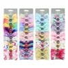 10 pçs/set grampos de cabelo do bebê presilhas crianças bowknot barrette gorgorão grampos de cabelo clippers meninas floral headwear animal impressão acessórios para o cabelo