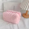 Other Home Storage Organization 2Pcs Large capacity Soft Plush Makeup Bag Winter New Fluffy Cosmetic Make Up Storage Bag Case Girls Travel Toiletry Wash Handbag Y240