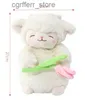 Stuffed Plush Animals Cute Sweet White Sheep Plush Toys Soft Animal Stuffed Doll Tulips Room Decor Dolls for Kid Birthday Christmas Gift240327