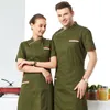 hotel Overalls Summer Breathable Restaurant Western Food Kitchen Short Sleeve Chef Uniform Men x7Am#