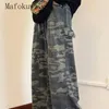 Men's Jeans American Green Camouflage Workwear High Street Wide Leg Niche Causal Loose Oversize Pants Male Clothes