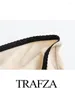 Jupes TRAFZA Jupe Slim pour femmes 2024 Été Couleur unie Satin Taille haute Longue Casual Beach Wear Fishtail