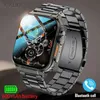 Relojes de pulsera Nuevo reloj inteligente de 600 mAh Ultra reloj para hombres llamada Bluetooth TWS música local reloj deportivo 2,0 pulgadas IP68 impermeable Ultra Smartwatch 24329