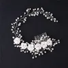 rhineste Bridal Hair Comb Pearl Tiaras for Women Elegant Crystal Hair Clip Girl Party Hair Jewelry Wedding Accories U4Ju#