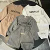 Roupas Primavera Outono Meninos Meninas Algodão Crianças Designers Roupas Moletons Tops Calças Bebê 1-Y Crianças Tracksuit QW