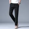 Pantaloni da uomo HIQOR Primavera Estate Pantaloni dritti per uomo Marca Ropa Hombre In Business Pantalones Casual Uomo in cotone maschile Pant 38