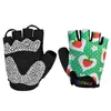 Cycling Gloves Ceoi Gwok Kids Half Finger Expritive Sports مع قبضة غير قابلة للانزلاق للدراجات