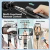 セルフィーモノポッドAxnen L09 Pro Wireless Bluetooth Selfie Stick Tripod Handheld Gimbal StabilizerモノポッドIOS Android 24329用の塗りつぶしライトシャッター