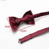 Bow Ties réutilisable bleu rouge laine de laine