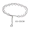 Gürtel Damen Y2k Fashion Cute Heart Shaped Metal Dress Jeans Waist Chain Belt Waistband Accessories Women For