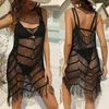 Ladies Dress Womens Sexy Hollow Tassel Sling Beach Bikini Cover Up