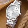 Наручные часы 2024 мужские женские серебряные автоматические механические часы с сапфировым стеклом зеркало подарок