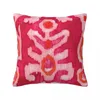 Poduszka różowa pomarańczowa plemienna poduszka ikat miękka poliestrowa dekoracje okładki obudowa domowy kwadrat 45x45 cm