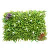 Dekorativa blommor 40 60 cm konstgjorda växtvägg fyrkantig plast gräsmatta för utomhus trädgård butik bröllop dekor simulering gräs häck matta