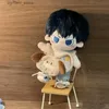 Animali di peluche ripieni di peluche 20 cm Haikyuu Plush Plush Cartoon Anime Bollone Bambola ripieno Hinata Shoyo Tobio Kageyama Plushes Toy Gifts da collezione di Natale240327
