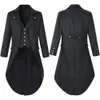 Vintage Dr Up Halen Tuxedo Gothic Jacket Steampunk Tailcoat LG Coat Halen Medieval Costume Trim Fit Coat for Men E1ju#