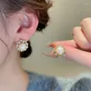 Boucles d'oreilles en strass irrégulier pour femmes, bijoux de tempérament de luxe français