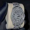 Rollenhorloge Zwitserse horloges Moissanite Diamond-horloges 2024 Mosang Stone-aanpassing kan de Tt van heren automatisch mechanisch uurwerk passeren