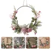 Decorative Flowers Summer Flower Wreath Artificial Garland Spring Decorations Outdoor Home Hanging