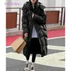 Kadınlar kapüşonlu pamuklu ceket 2023 kış yeni Kore kalın sıcak balıkçı yaka parka gevşek ince rahat ceket dış giyim kadın n9mj#