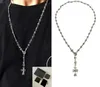 Designer Silver Cross Chains Collane a sospensione per uomini e donne Brand Trend Personality Punk Cross Style Loves Gift Hip Hop Rock Jewelry