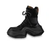 Klassiska golvkvinnor skor bekväma svarta khaki män chaussure kontor utomhus icke-halk med låda lyxdesigner scarpe wave sole plattform scarpe