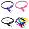 Braccialetti a maglie Braccialetti alla moda arcobaleno Regali per bambini Mix di gioielli di colore 5 pezzi Braccialetti con cerniera in plastica ecologica