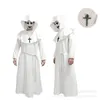 Cadılar Bayramı Cosplay Costume Ortaçağ Keşiş Robe Sihirbazı Priest Sahne