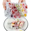 Formy do pieczenia 10 kolorów Silikonowa plaster miodu 37 Klatek Taca z kraty z pokrywką w stosy DIY lodowa forma wielokrotnego użytku żywnościowa