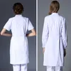 Enfermeira uniformes hospital roupas médicas pet shop feminino médico trabalho wear terno clínico esteticista casaco lg-sleeved e60x #