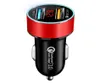 100 New QC 30 Fast Car charger 2 port Car charger 2A Quick Dual USB Adaptive For iPhone Huawei Samsung S10 plus galaxy S8 phones9851951