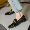 Casual Shoes Mordoan äkta ko läder loafers för kvinnor mjuka öre fyrkantig tå platt oxford kvinnor