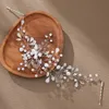 Lyxklart kristall pannband för kvinnor brudhår vinrankor smycken pannband accory för brud brudtärna brud accores 555s#