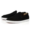 Designerskor Mens Högkvalitativa klänningsskor för män Sneakers Black äkta läderröd loafers Platform Dhgate Famous Wedding Des Chaussures Plate-Forme US12 13