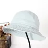 Basker ins säljer bob sombreros jeans tvättade denim mäns hink sommarhatt för kvinnor solkapslar casquette cowboy fiskare hattar 56-69 cm