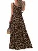 Celmia-Vestido Largo Bohemio C Estampado de Leopardo Para Mujer ، Ropa Elegante Sin Mangas Para Fiesta ، غير رسمي ، Holgado ، Para Playa ، Verano 2023 K8J0#