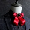Laços Mens Fita Collar Flores Vestido Formal Camisa BowTie Moda Britânico Coreano Negócios Acessórios de Casamento Handmade Jóias Presente Y240329