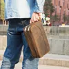 CONTACTS crazy horse genuine leather mens cosmetic bag male toiletry vintage wash bags mans make up travel organizer 240328