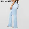 Plus Size Stretchy Skinny weiß Lg Flare Jeans Mom 3XL Street Vintage Blue Distred Bell Bottoms Wide Leg Melody Denim Pants 23yE#