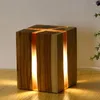 Luci notturne Comoda lampada LED in legno creativa Luminosità regolabile Crepa in legno Decorazione della festa nuziale Decorativa