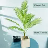 125 cm 13 koppen grote kunstmatige palmboom tropische planten nep palmbladeren plastic monstera tak voor thuis bruiloft decor 240323